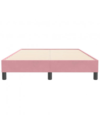 Giroletto senza Materasso Rosa 120x210 cm Velluto