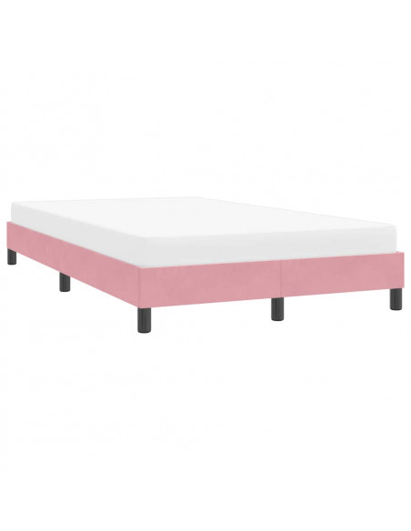 Giroletto senza Materasso Rosa 120x220 cm Velluto