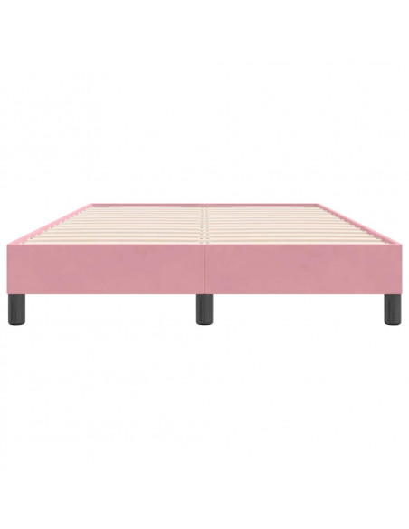 Giroletto senza Materasso Rosa 120x220 cm Velluto