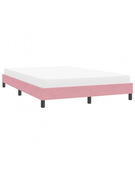 Giroletto senza Materasso Rosa 140x210 cm Velluto