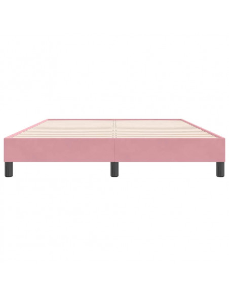 Giroletto senza Materasso Rosa 140x220 cm Velluto