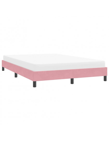 Giroletto senza Materasso Rosa 160x210 cm Velluto