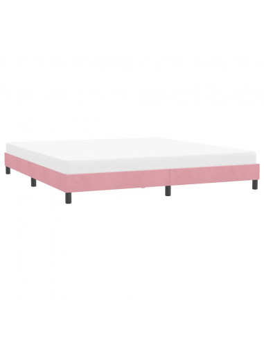 Giroletto senza Materasso Rosa 180x210 cm Velluto