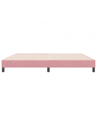 Giroletto senza Materasso Rosa 180x210 cm Velluto