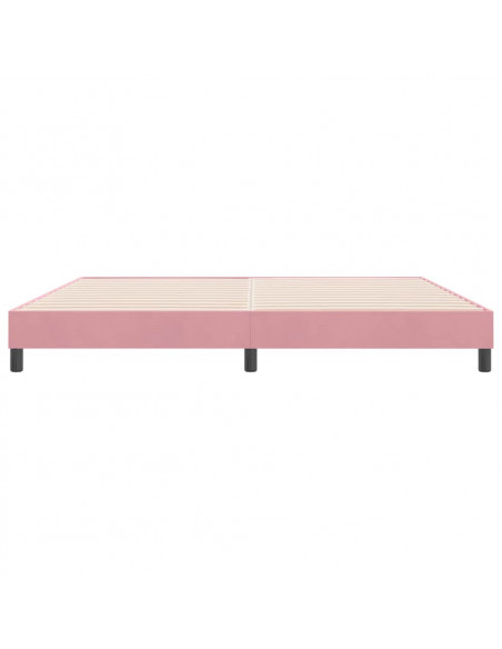 Giroletto senza Materasso Rosa 180x210 cm Velluto