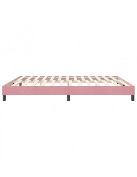 Giroletto senza Materasso Rosa 180x210 cm Velluto