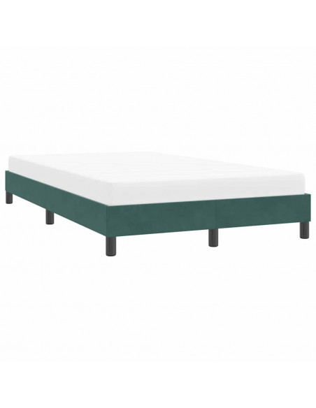 Giroletto senza Materasso Verde Scuro 120x210 cm in Velluto