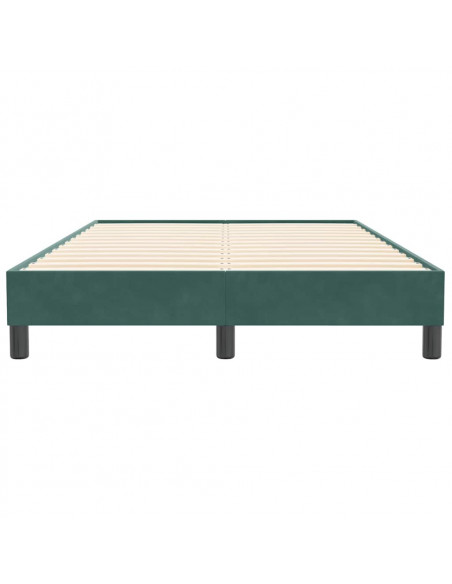 Giroletto senza Materasso Verde Scuro 120x210 cm in Velluto