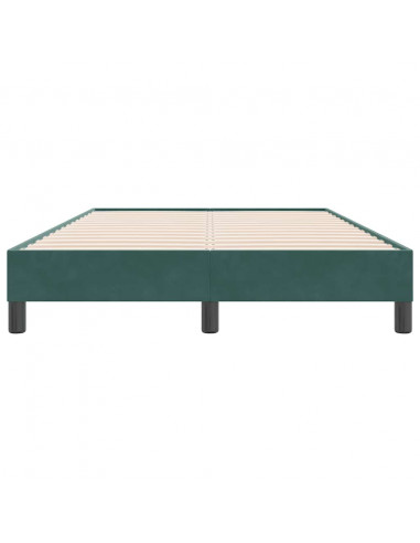 Giroletto senza Materasso Verde Scuro 120x220 cm Velluto