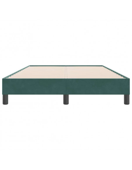 Giroletto senza Materasso Verde Scuro 120x220 cm Velluto