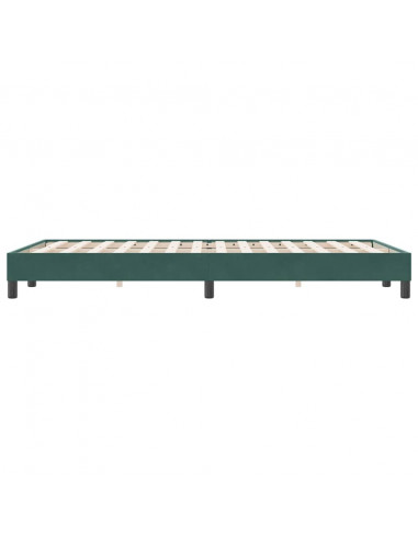 Giroletto senza Materasso Verde Scuro 120x220 cm Velluto