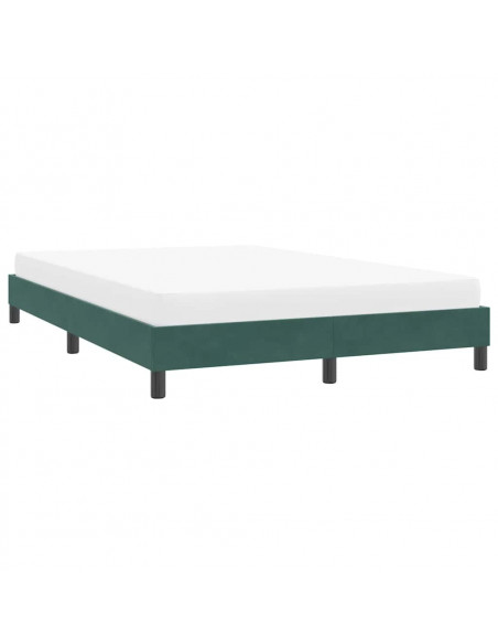 Giroletto senza Materasso Verde Scuro 140x210 cm in Velluto
