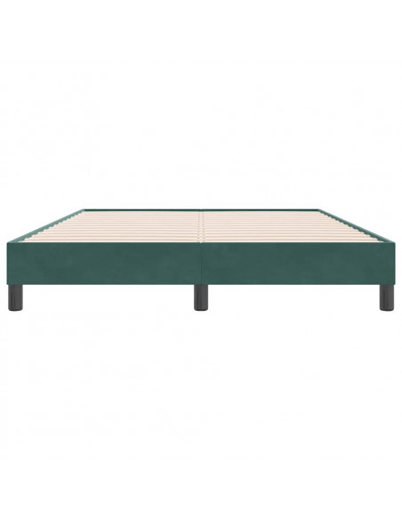Giroletto senza Materasso Verde Scuro 140x220 cm in Velluto