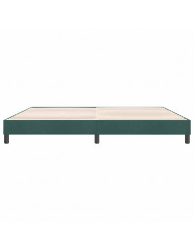 Giroletto senza Materasso Verde Scuro 180x210 cm in Velluto