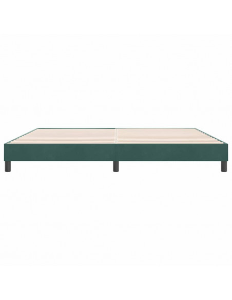 Giroletto senza Materasso Verde Scuro 180x210 cm in Velluto