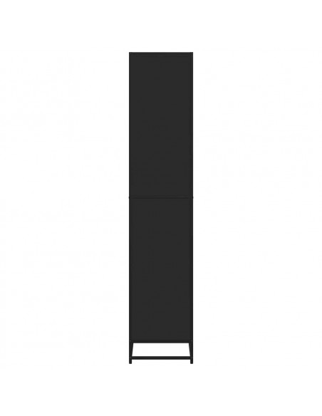 Libreria Nera 80,5x35x170,5 cm in Truciolato
