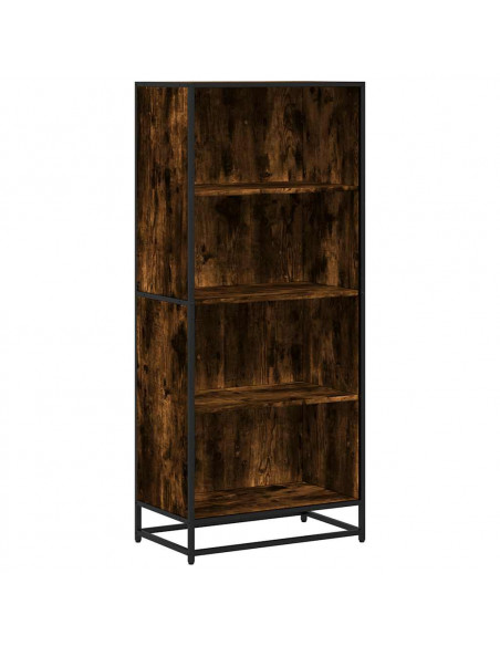 Libreria Rovere Fumo 60x35x139 cm in Truciolato
