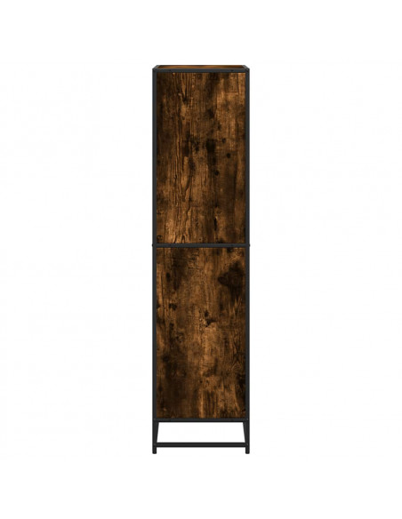 Libreria Rovere Fumo 60x35x139 cm in Truciolato