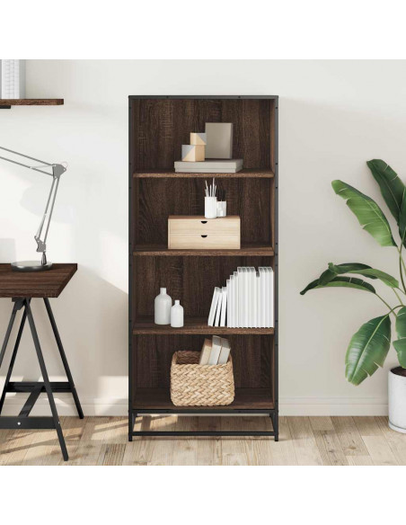 Libreria Rovere Marrone 60x35x139 cm in Truciolato