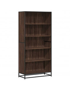 Libreria Rovere Marrone 80,5x35x170,5 cm in Truciolato 2