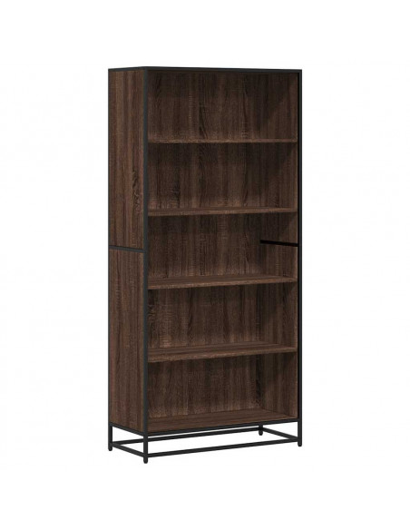 Libreria Rovere Marrone 80,5x35x170,5 cm in Truciolato