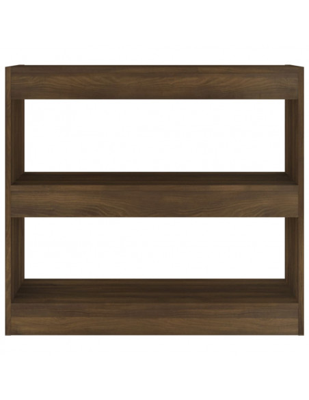 Libreria/Divisorio Rovere Marrone 80x30x72 cm