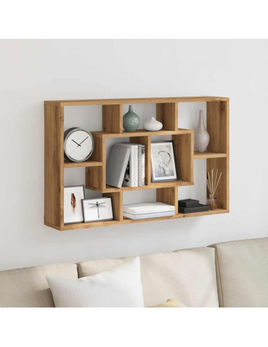 Mensola a Muro Rovere 85x16x52,5 cm in Legno Multistrato