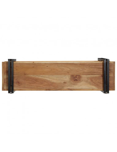 Mensola da Parete 110x33x45 cm Legno Massello di Acacia