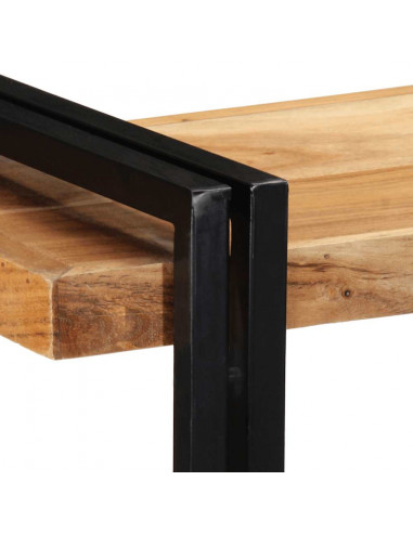 Mensola da Parete 110x33x45 cm Legno Massello di Acacia