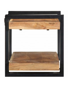 Mensola da Parete 70x33x35 cm Legno Massello di Acacia 2