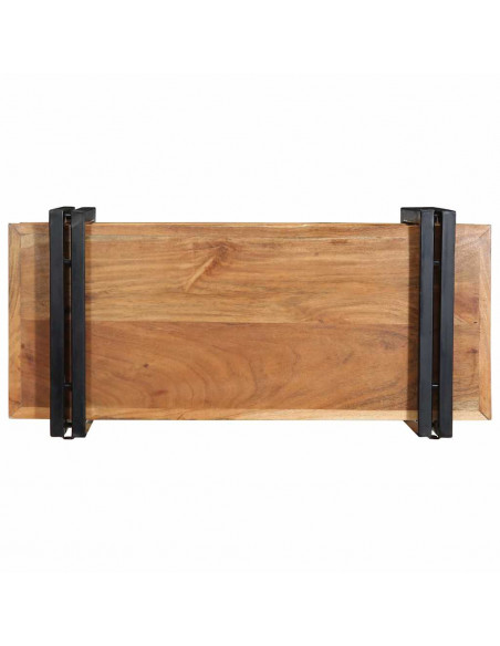 Mensola da Parete 70x33x35 cm Legno Massello di Acacia