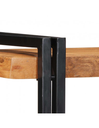 Mensola da Parete 70x33x35 cm Legno Massello di Acacia