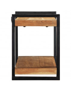 Mensola da Parete 90x33x45 cm Legno Massello di Acacia 2