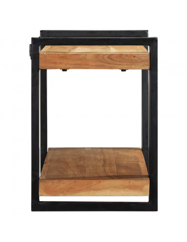 Mensola da Parete 90x33x45 cm Legno Massello di Acacia