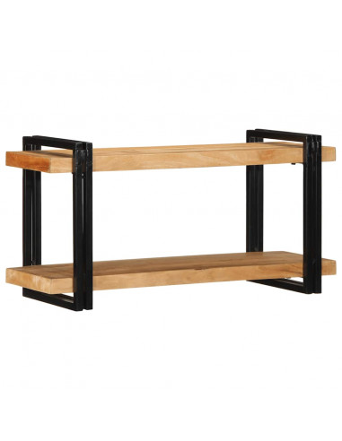 Mensola da Parete 90x33x45 cm Legno Massello di Acacia