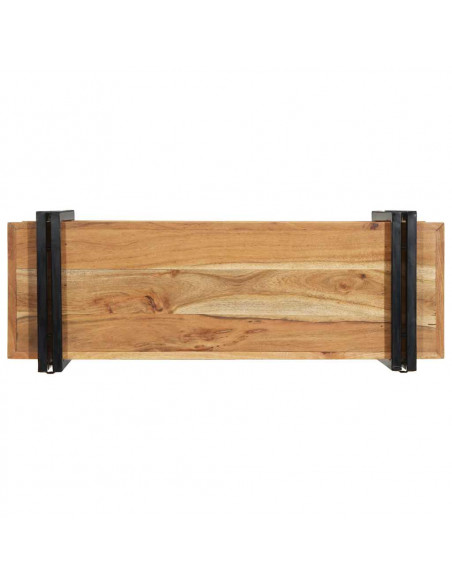 Mensola da Parete 90x33x45 cm Legno Massello di Acacia