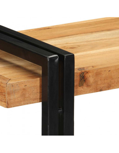 Mensola da Parete 90x33x45 cm Legno Massello di Acacia