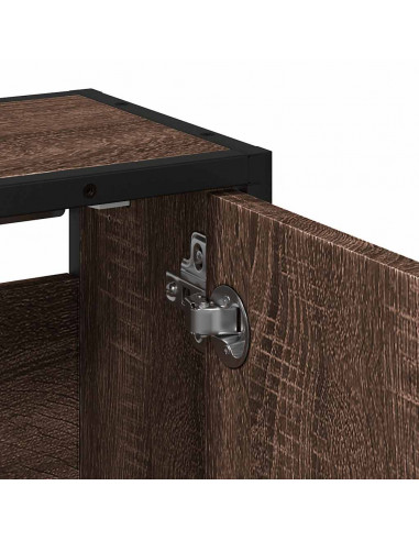 Mobile Bagno Specchio Rovere Marrone 65x20x60 Legno Multistrato