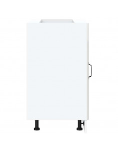 Mobile Base Lavello Lucca Bianco Lucido in Legno Multistrato 2