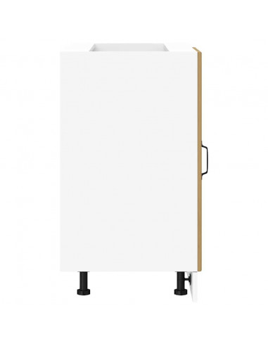 Mobile Base Lavello Lucca Rovere Artigianale Legno Multistrato