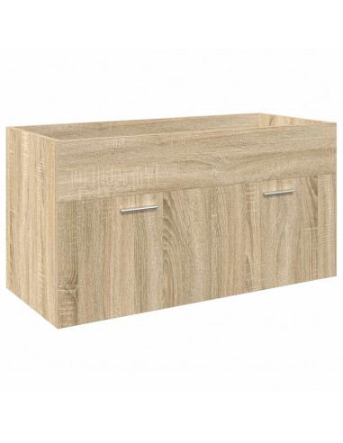 Mobile da Bagno con Lavabo Integrato Rovere Sonoma