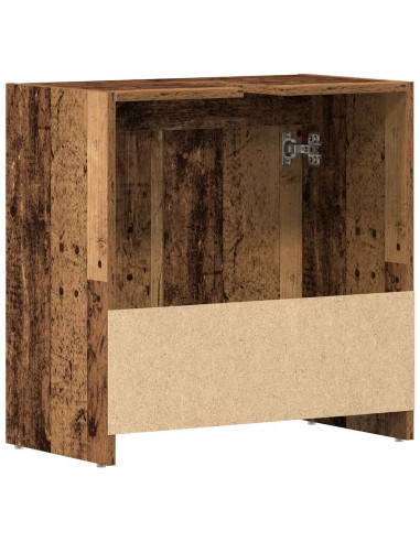 Mobile Lavabo Bagno Legno Antico 60x33x60 cm Legno Multistrato