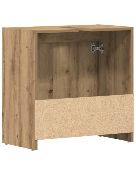 Mobile Lavabo Bagno Rovere Artigianale Legno Multistrato