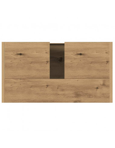 Mobile Lavabo Bagno Rovere Artigianale Legno Multistrato