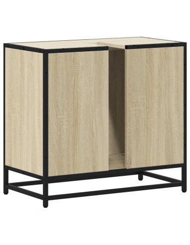 Mobile Lavabo da Bagno Rovere Sonoma 65x33x60 cm in Truciolato