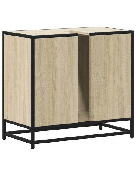 Mobile Lavabo da Bagno Rovere Sonoma 65x33x60 cm in Truciolato