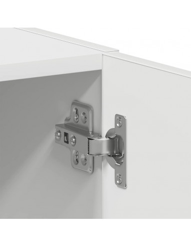 Mobile Lavatrice Bianco 64x24x190 cm in Legno Multistrato