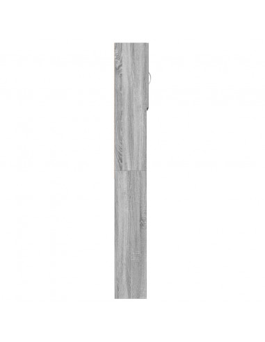 Mobile Lavatrice Grigio Sonoma 64x24x190 cm Legno Multistrato