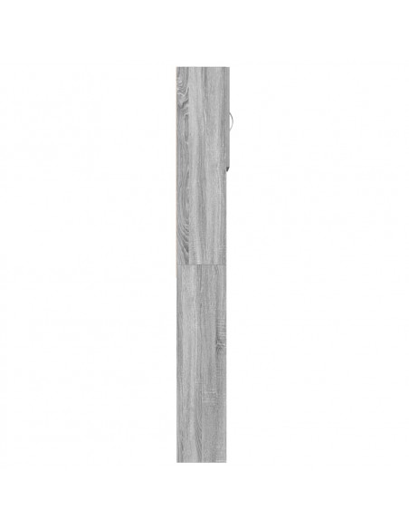 Mobile Lavatrice Grigio Sonoma 64x24x190 cm Legno Multistrato