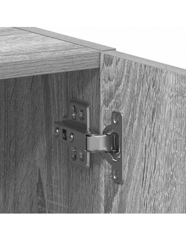 Mobile Lavatrice Grigio Sonoma 64x24x190 cm Legno Multistrato